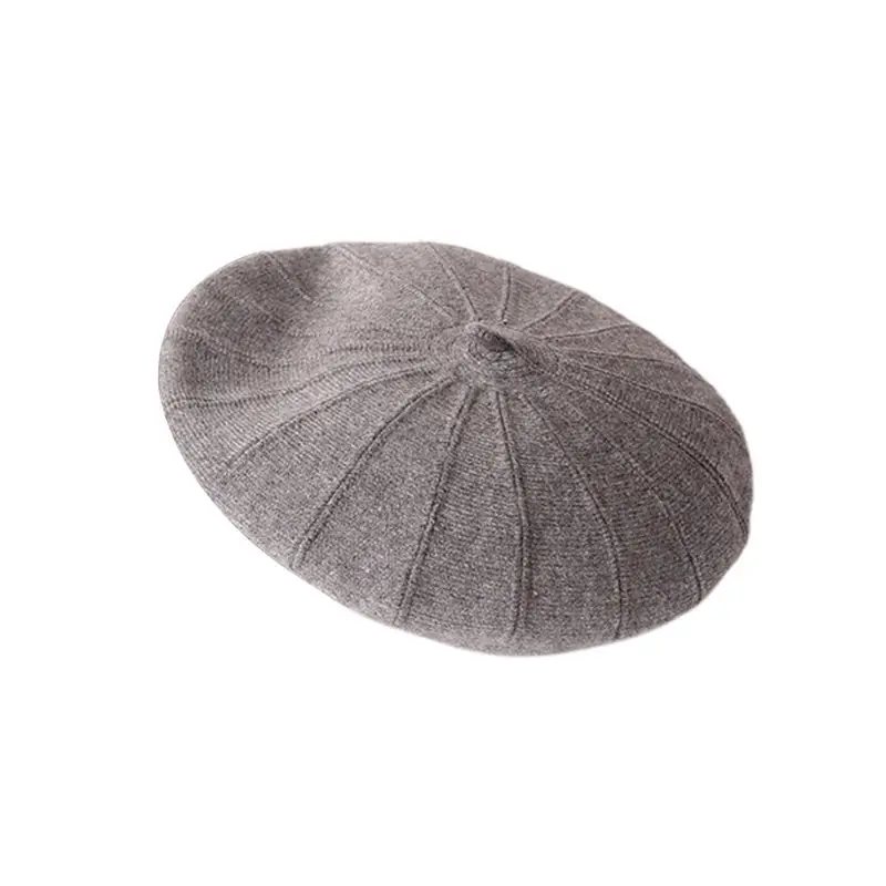 

Stylish Women Winter Autumn Soft Warm Wool Beret Cap Lady Female Casual Retro Painter Cap Solid Color Pumpkin Beanie Hat
