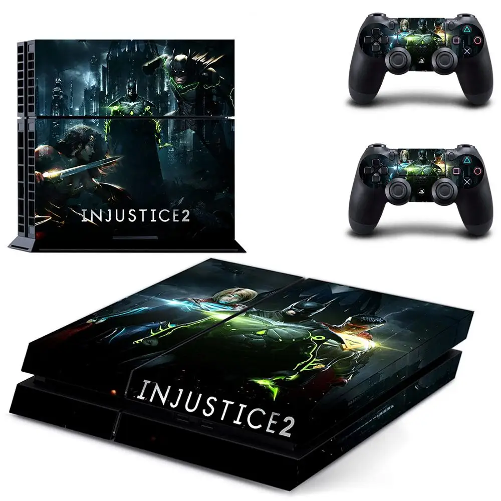 Injustice 2 PS4 Vinly Skin PS 4 sticker Play station s Pegatinas для консоли playstation и контроллера|Наклейки| |
