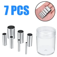 7pcs mini stainless steel pottery clay cutter circle polymer ceramic pottery round punch dotting tools handmade crafts
