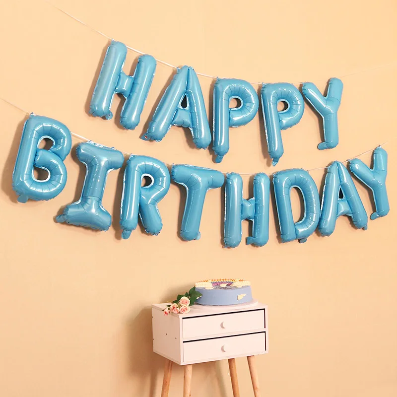 First Birthday Boy Party Blue Silver Confetti Balloons Banner 1st Happy Decorations Baby My 1One Year Decor | Дом и сад