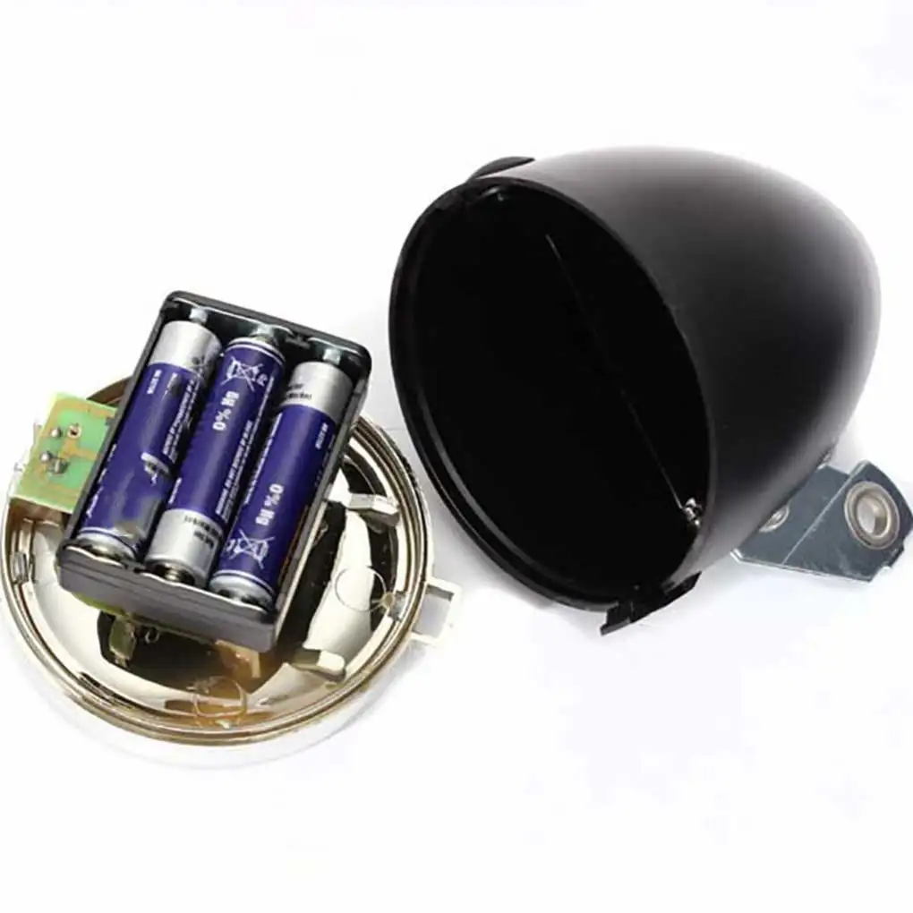 

Riding Light Classic LED Vintage Bike Headlight Bicycle Retro Head Light Front Fog Lamp Bicycle Lights Black Silver