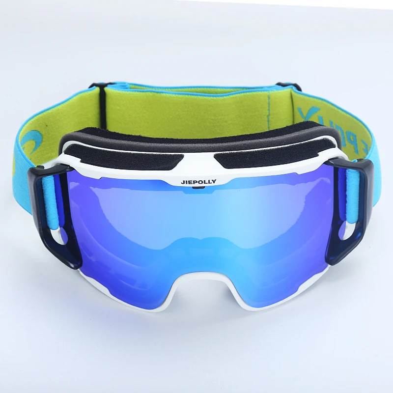 JIEPOLLY брендовые лыжные очки UV400 Анти туман большая Лыжная маска лыжи мужчины