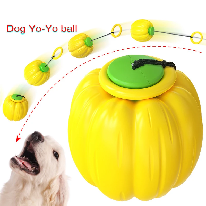 

Dog Training Toy Throwing Ball Pet Pumpkin Stretchable Hand Throwing Ball Dog Molar Ball Retractable Drawstring Pet Supplies