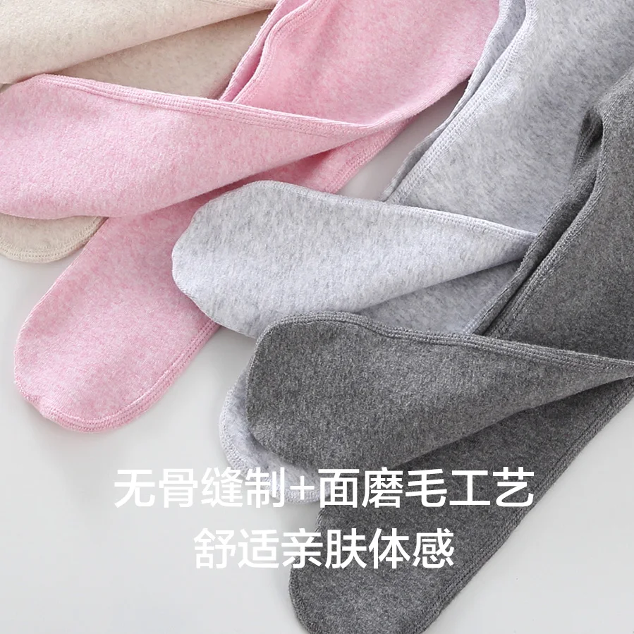 Штаны для новорожденных зимние хлопковые леггинсы девочек и мальчиков