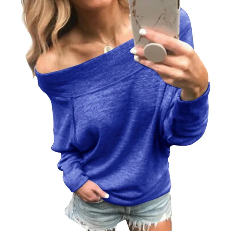 Женская однотонная Повседневная Свободная облегающая футболка новинка 2019