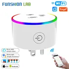 Funshion WiFi умная розетка с LED Smart LifeTuya приложение дистанционное управление работа с Alexa Google Home