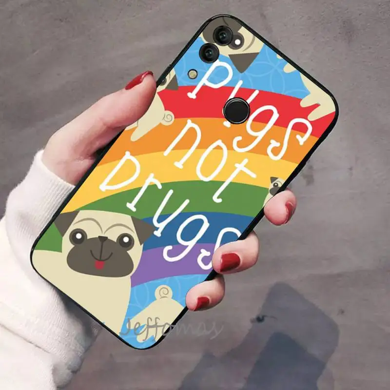 

Pink Panter cartoon funny Phone Case For Huawei Honor view 7a5.45inch 7c5.7inch 8x 8a 8c 9 9x 10 20 10i 20i lite pro cover