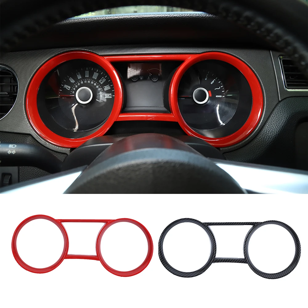 

Подходит для Ford Mustang 2010-2014 крышка приборной панели интерьера приборной панели кольцо декор отделка ABS автомобильные аксессуары