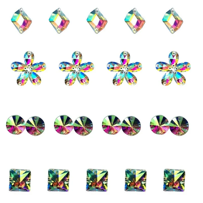 ZOTOONE Стразы сделай сам супер блестящие стеклянные стразы с плоской задней