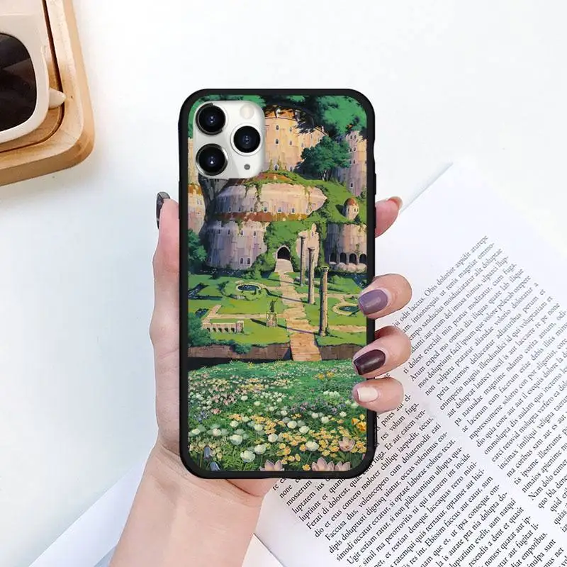 

Castle in the Sky Japan anime Phone Case for iPhone 11 12 pro XS MAX 8 7 6 6S Plus X 5S SE 2020 XR funda coque