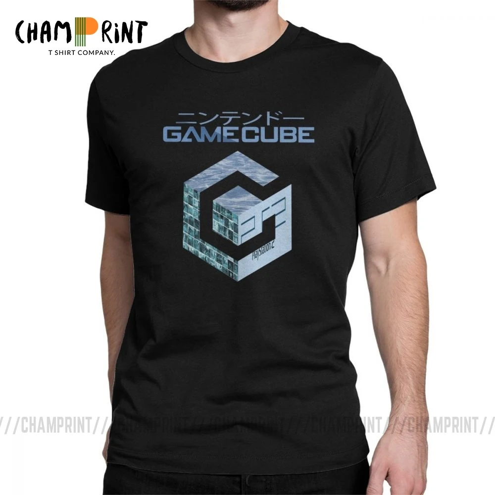 

Men's T Shirt Vaporwave Gamecube Funny Short Sleeve Vapor Wave Memes Tees Crewneck Clothes Cotton Plus Size T-Shirt