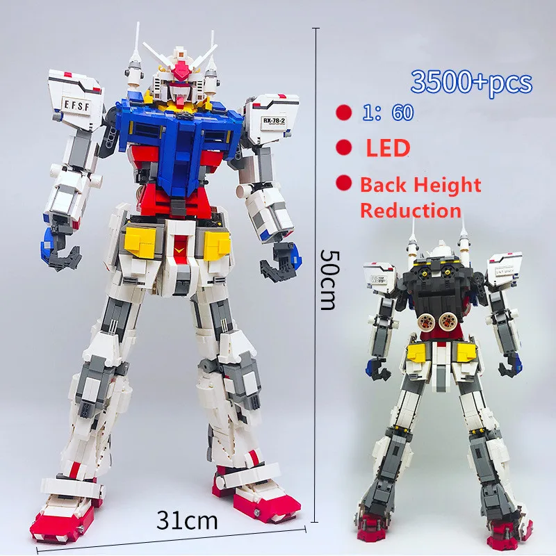 3500 шт Gundam RX78-2 MOC супер робот техника трансформации модель строительные блоки