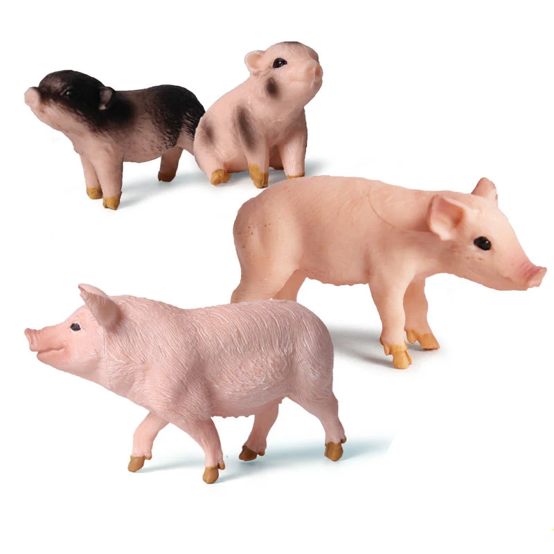 Экшн-фигурки и игрушки фигурка фермы свинка мини модель птицы Коллекционная для