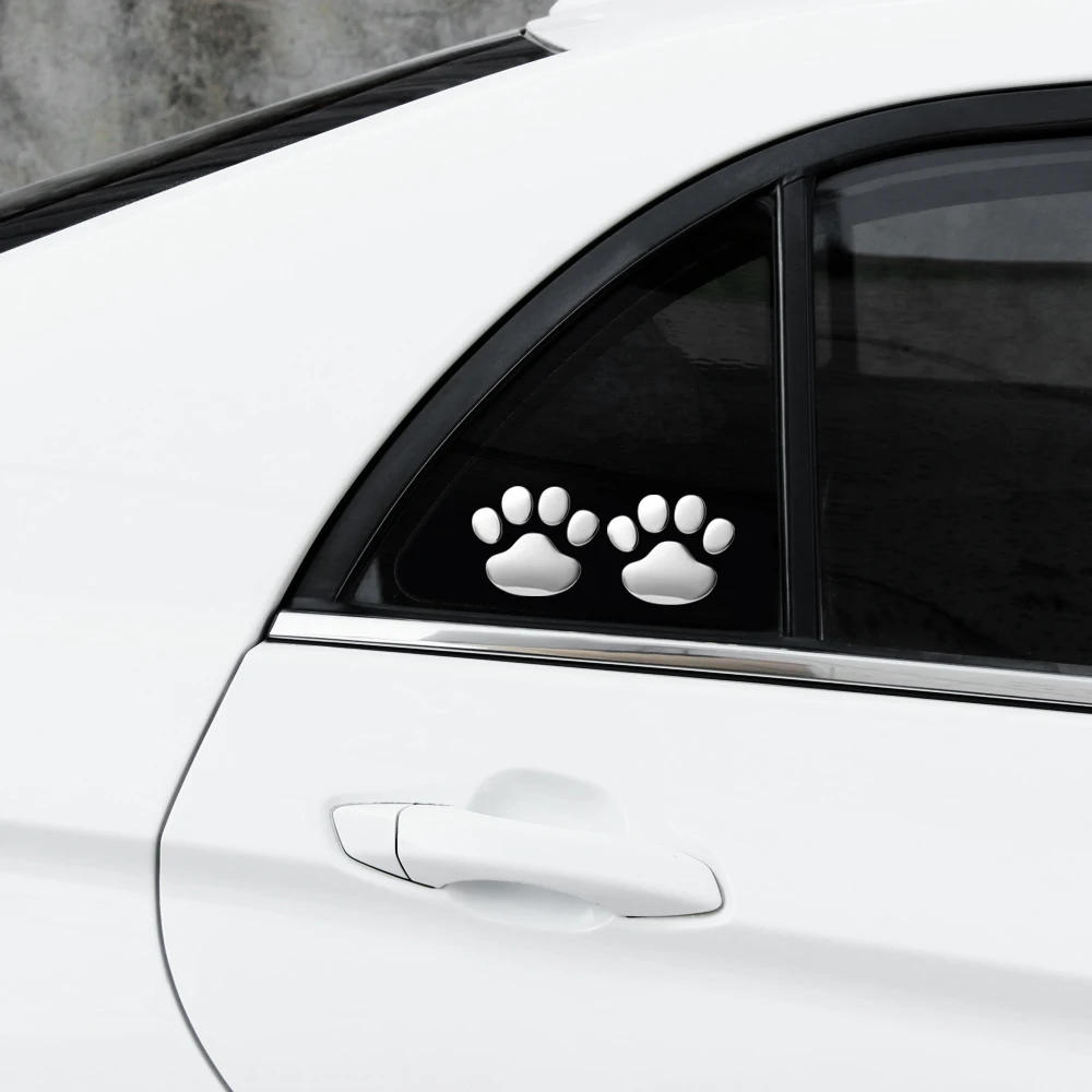 4 шт./компл. крутая лапа 3D животное собака кошка медведь печать ноги наклейки в