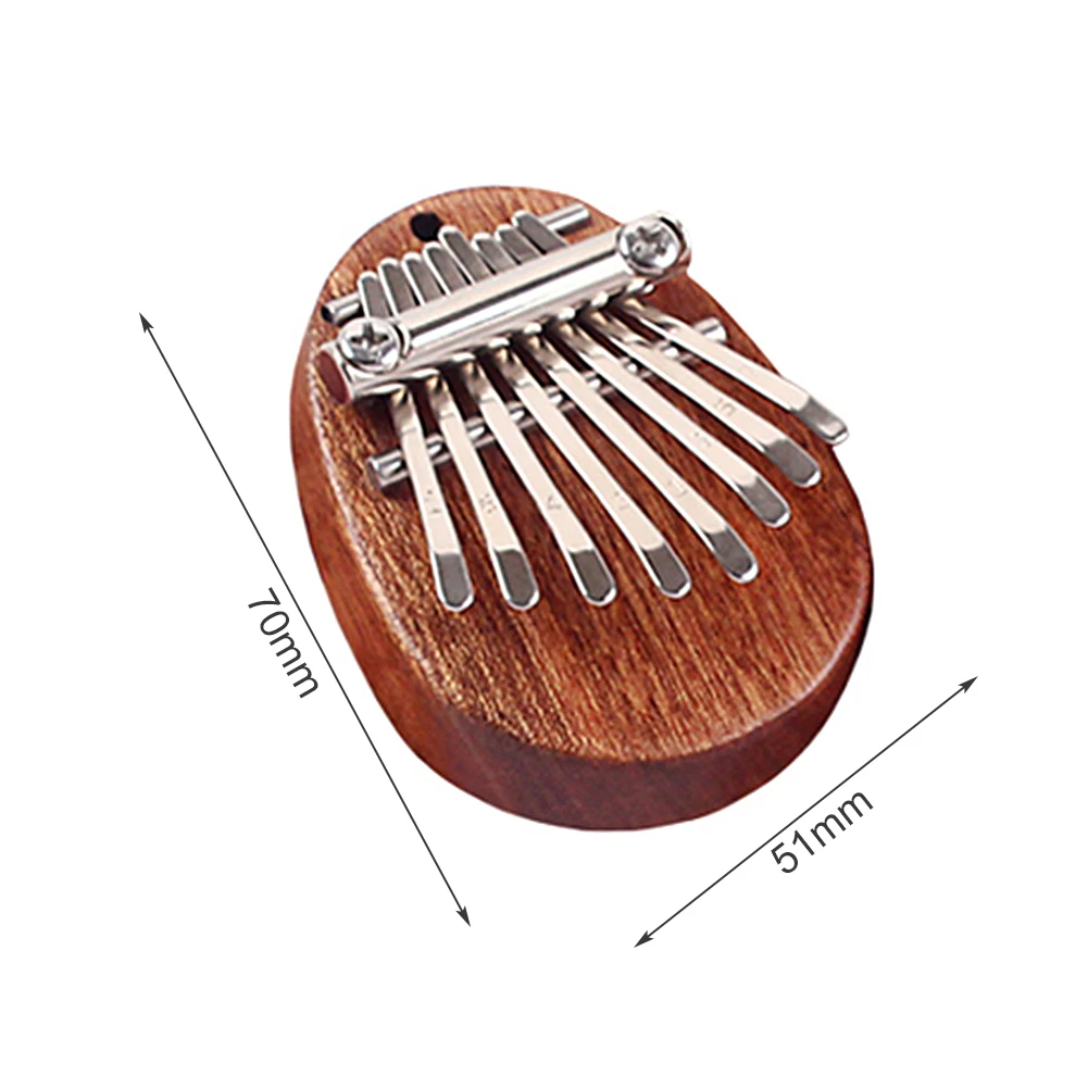 

8 Keys Mini Kalimba Camphor Wood Mahogany Thumb Piano Music Instrument Kids Toy 8-Key Fine Workmanship Kalimba
