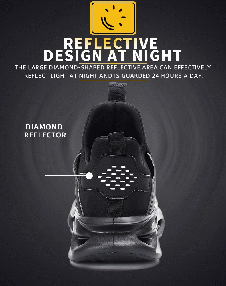 Кроссовки мужские/женские со стальным носком безопасная обувь для работы легкие