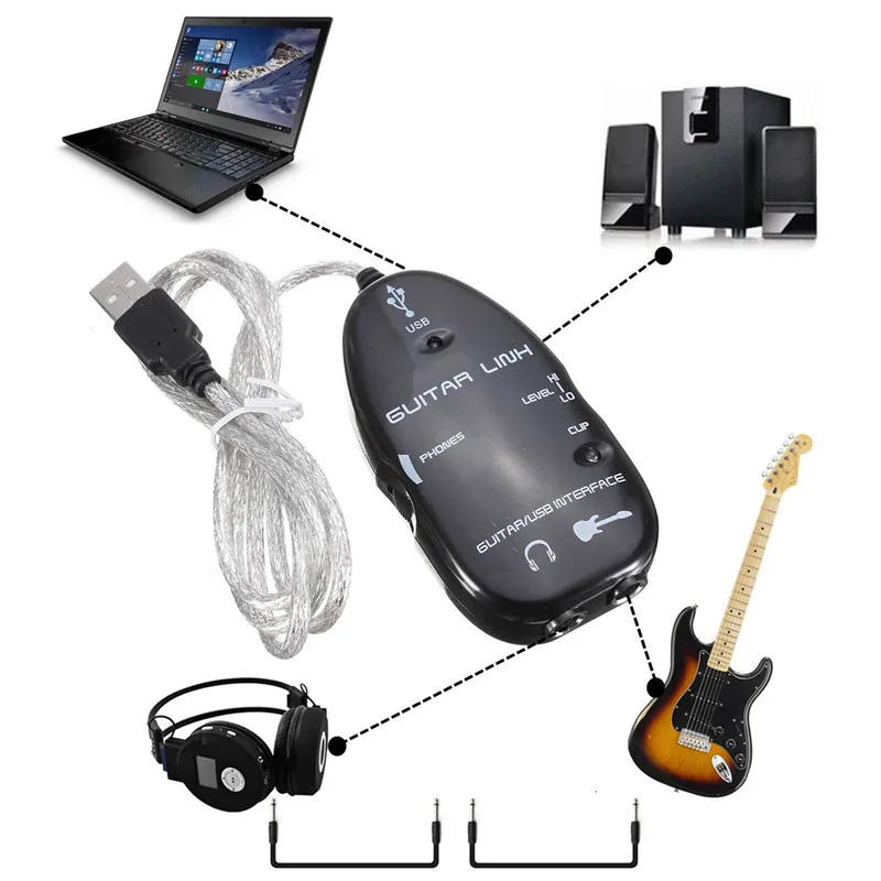 USB Кабель адаптер GUital для подключения к интерфейсу аудио кабель записи CD