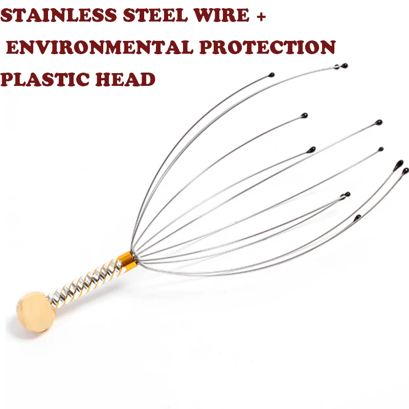 

Wholesale 10PCS Anti-stress Tens Pain Relief Octopus Head Scalp Neck Stress Release Relax Claw Tool Dropshipping