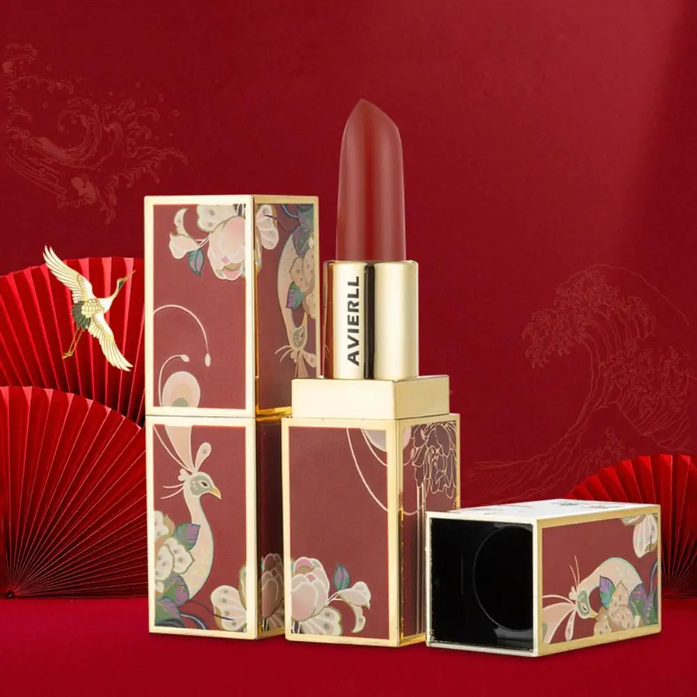 

Forbidden City Exquisite Lipsticks Chinese Style Card Matte Velvet Lip Gloss Lasting Matte Lipstick Kit