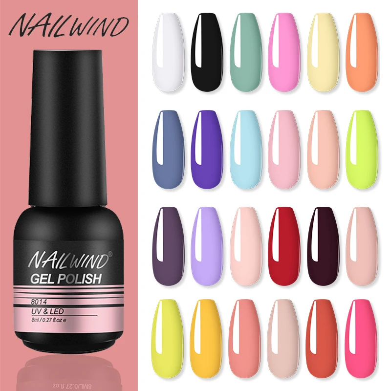 Nailwind УФ Цвет гель Маникюр Набор Живопись для ногтей арт дизайн основа верхнее