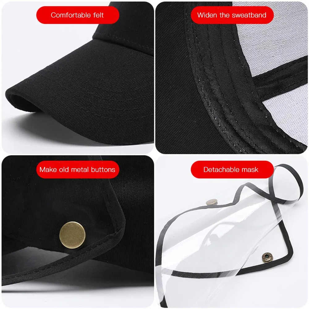 Антивирусная Антибактериальная маска с защитой от пятен защитная шляпа для