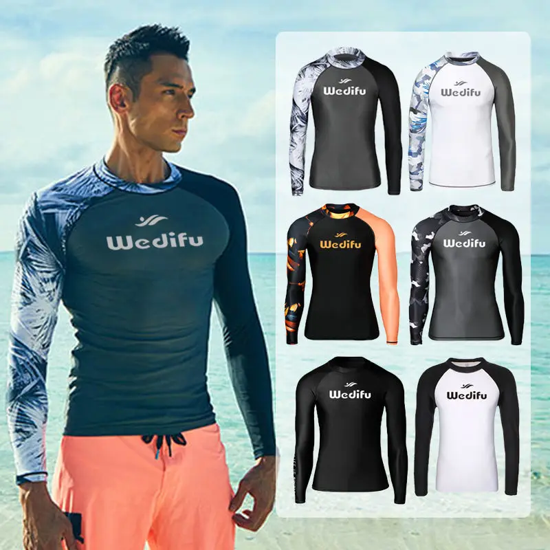 

Diving Suit Male Snorkeling Swimsuit Women Sunscreen Surfing Swimming Suit Slim Long-sleeved Quick-drying Jellyfish Suit
