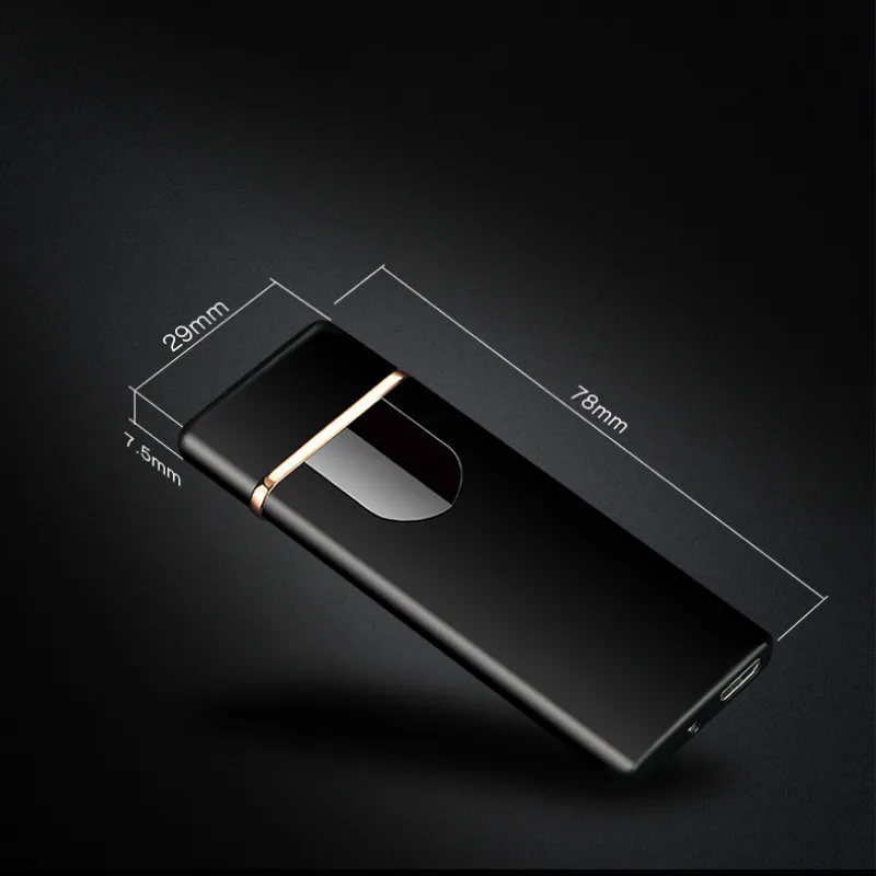 Новый сенсорный переключатель зажигалка USB Зажигалка Ветрозащитная