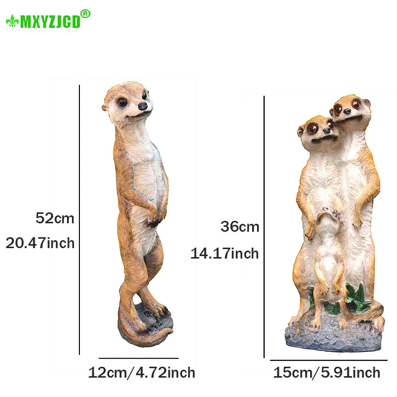 Садовые украшения из смолы Mongoose скульптура для животных украшение дома