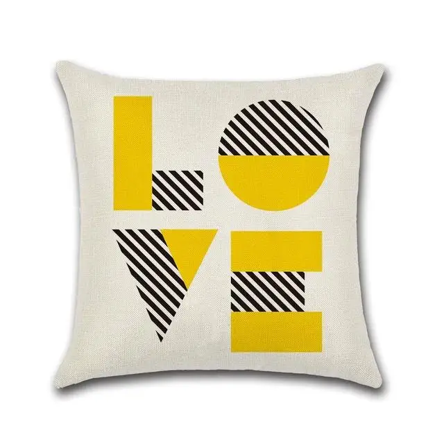 

Lovers Decorative Pillow Case Lover Throw Pillow Case Cotton Linen Letter Pillow Case Home Hotel Car Decorative Pillow Case