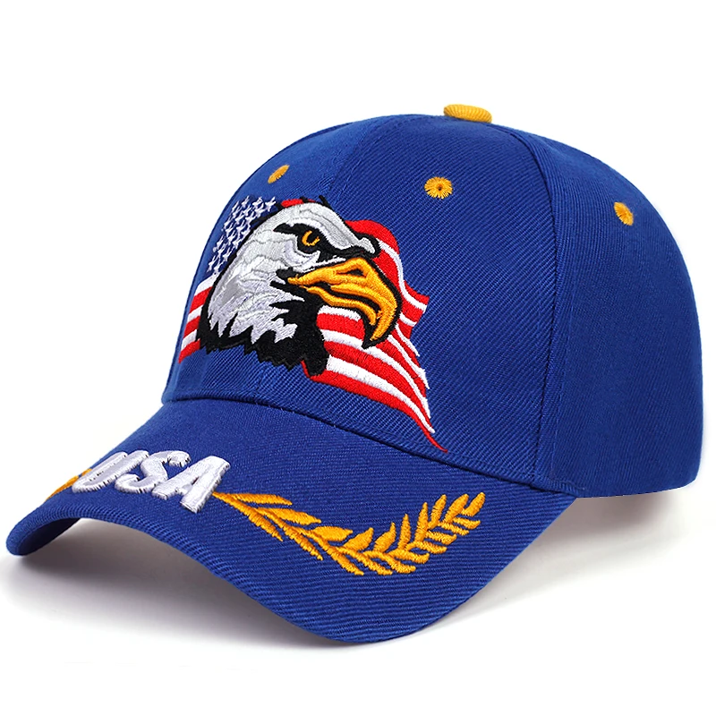 

Men's Baseball Cap Fashion Snapback Caps For Women Patriotic Embroidery American Eagle And Flag Usa Dad hat Trucker Hats gorras