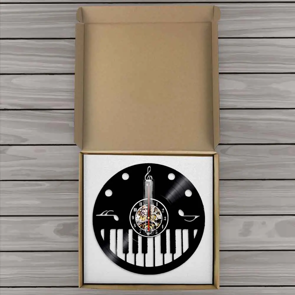 Виниловые Настенные часы с рояльными клавишами и тройным зажимом пианино