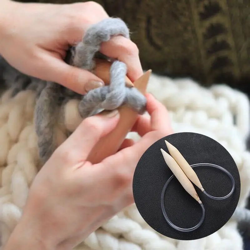 Набор трикотажных инструментов супер плотная шерстяная пряжа гигантская