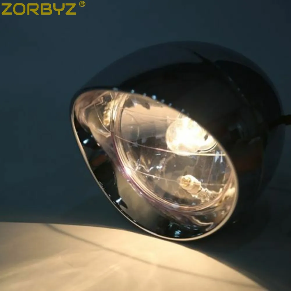 ZORBYZ мотоцикл 6 5 &quotХромированная пуля фара подходит для Harley Cruise Honda Steed Shadow