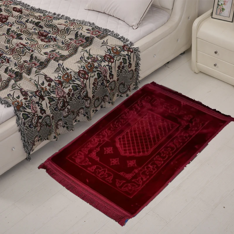red 2 75x120 см мусульманский коврик для молитвы Открытый коврик садовый паломник большие ковры для гостиной дома гостиной прикроватный коврик для спальни - Цвет: red 2
