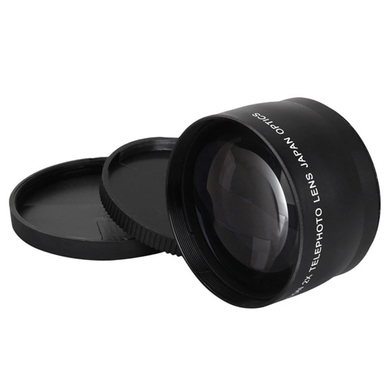 Retail 58mm 2X Telephoto Lens Tele Converter for Canon Nikon Sony Pentax 18-55mm | Camera Lenses