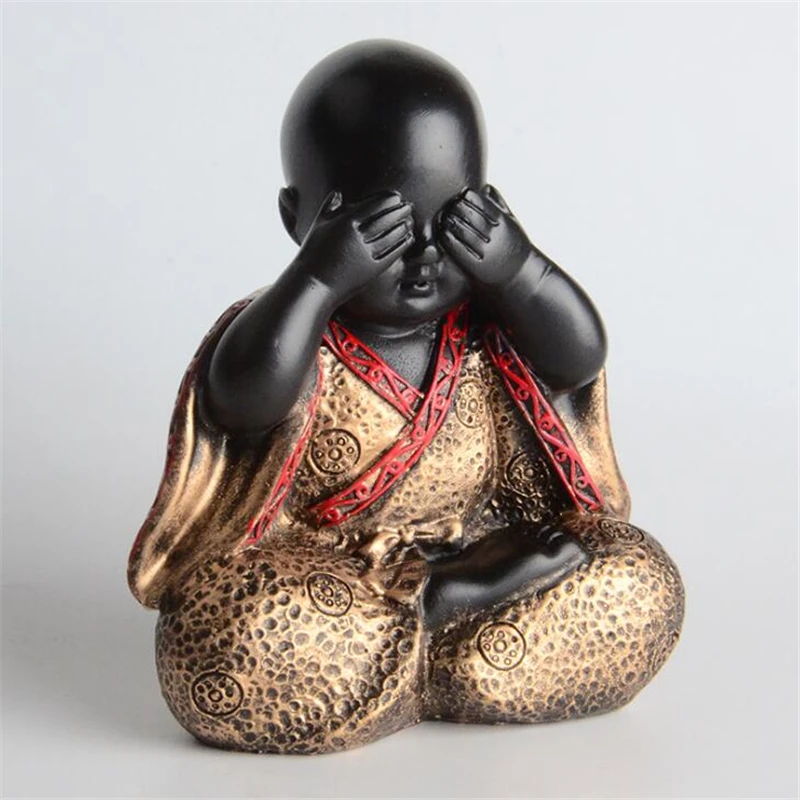 Декоративная полимерная статуя Будды в китайском стиле для украшения дома