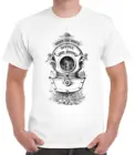 Модная хлопковая Мужская футболка на заказ с изображением Викторианского водолаза, Винтажная футболка для ныряния с аквалангом