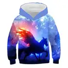 Детские толстовки с 3D рисунком лошадей, Детские свитшоты, толстовка большого размера для мальчиков и девочек, уличный пуловер для подростков, детские топы в стиле хип-хоп