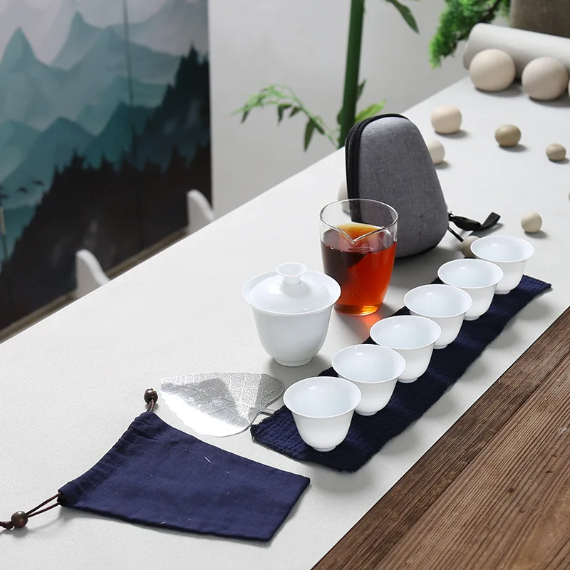 Фарфоровая чайная кружка Gaiwan чайный чайник для чайной церемонии китайский