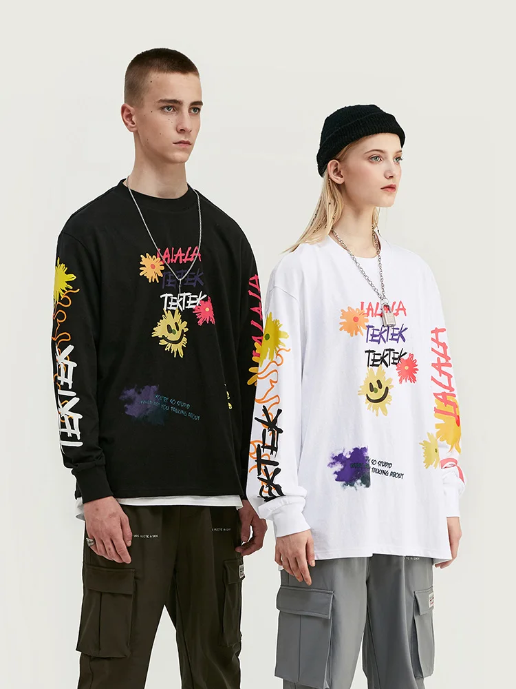 Мужские s 2019 весна новый бренд хип-хоп с длинным рукавом мужские толстовки |