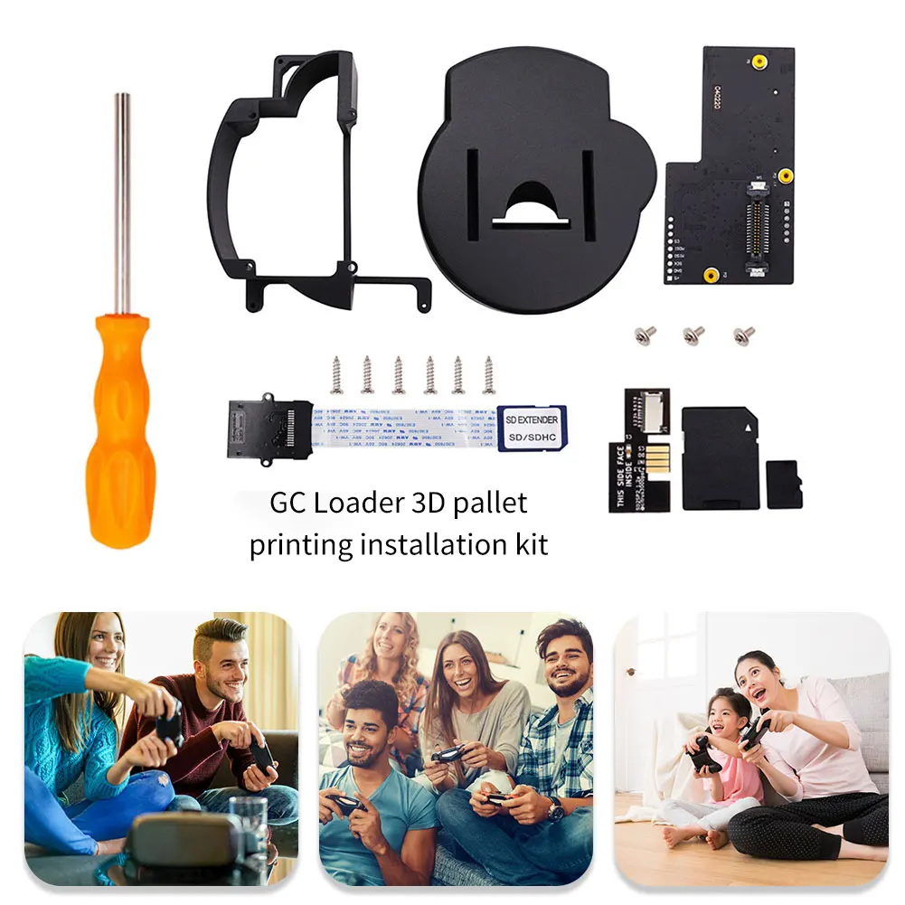 Комплект для крепления 3D-принтера с удлиненным кабелем и картой детали консоли