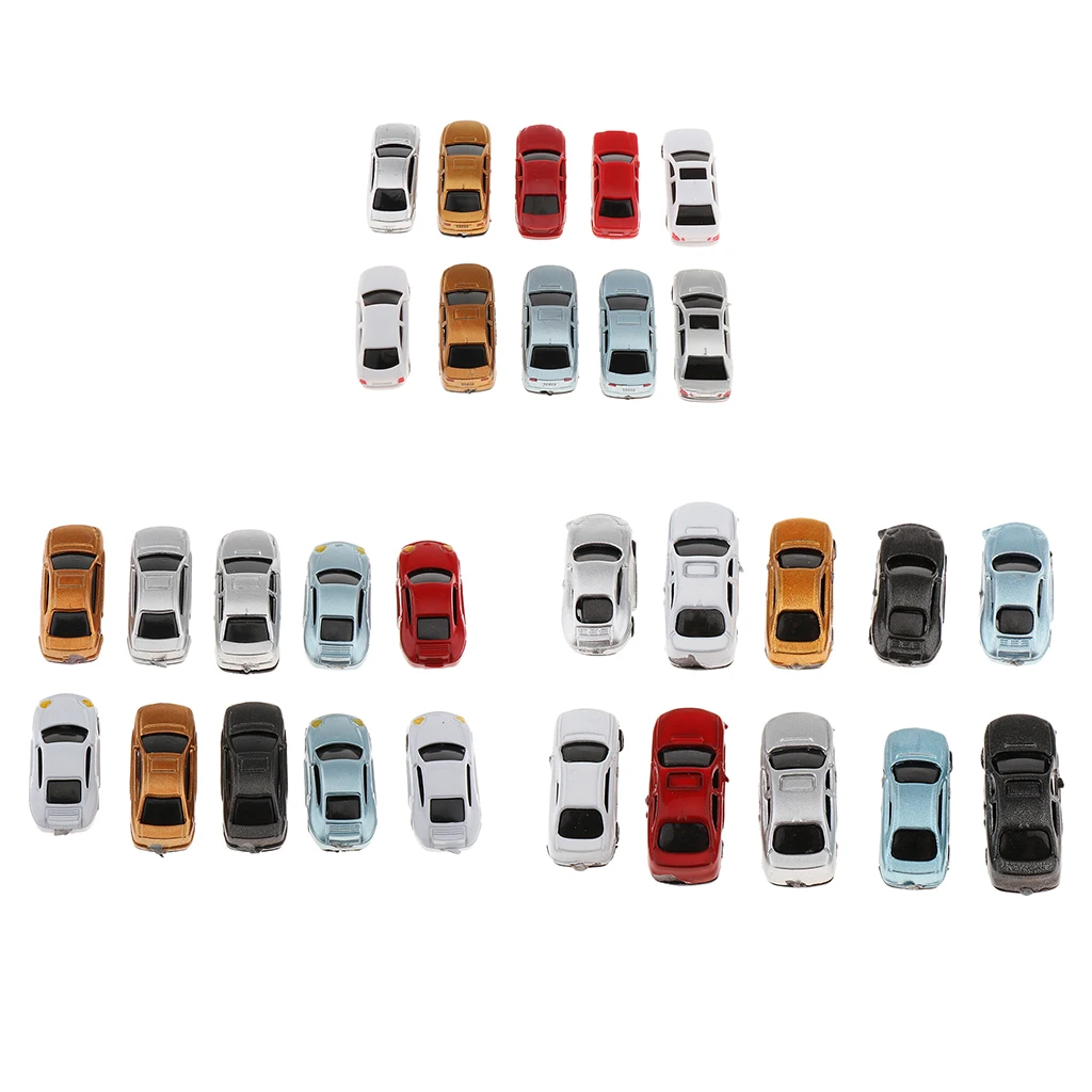 

10pc Painted Model Car Sand Table Accessories Parking Scenery Street Layout