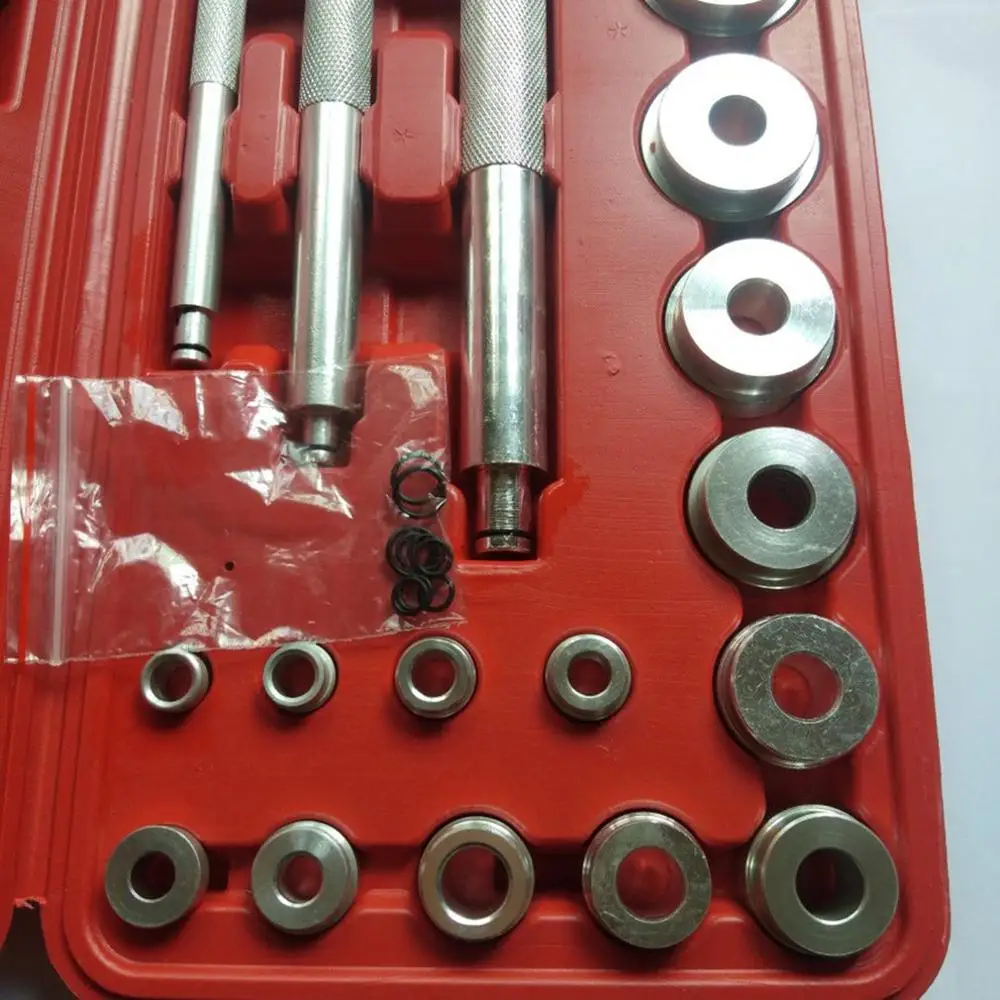

17PCS Wheel Bearing Race Seal Bush Driver Master Tool Aluminum Axle Auto Set Car Repairing Tools with storage box