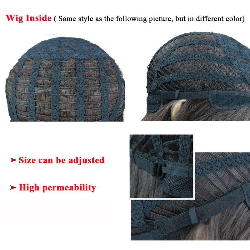 

Anime Demon Slayer Kimetsu no Yaiba Komaji Akaza Short Wig Cosplay Costume Heat Resistant Synthetic Hair Wigs