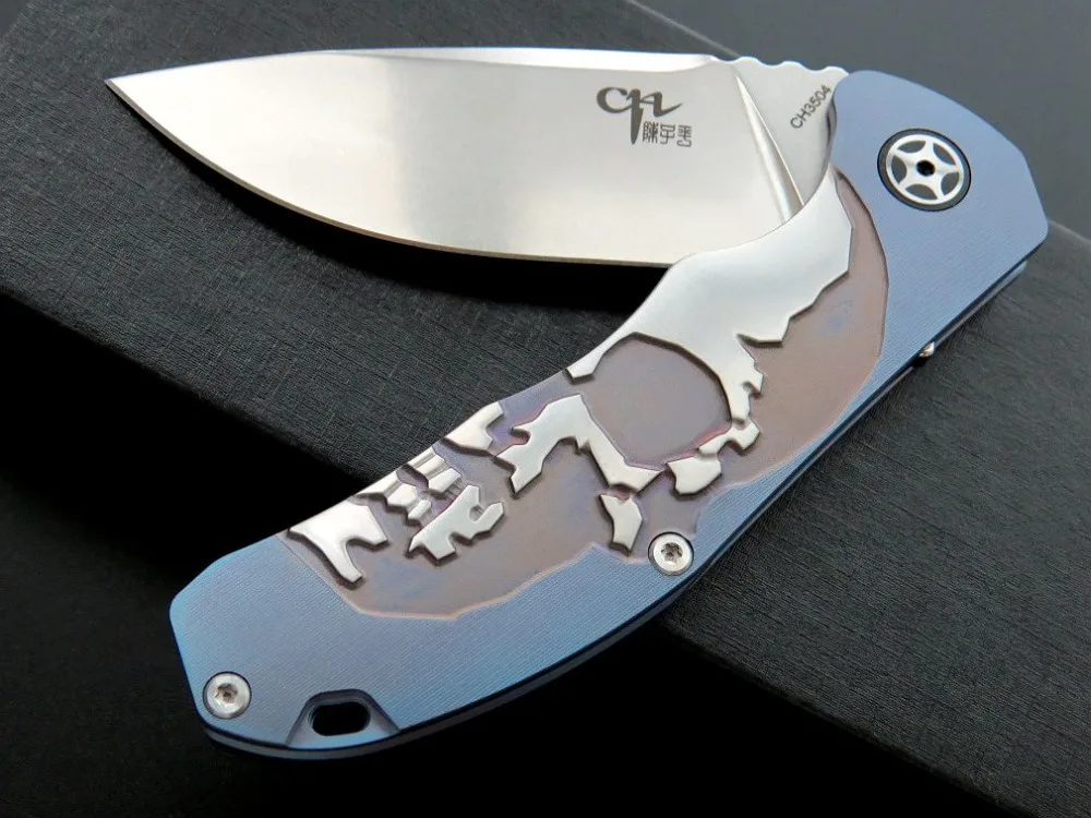 CH CH3504 S35VN blade TC4 handle folding knife tactical Survival outdoor camping EDC tool utility Pocket Knife | Инструменты