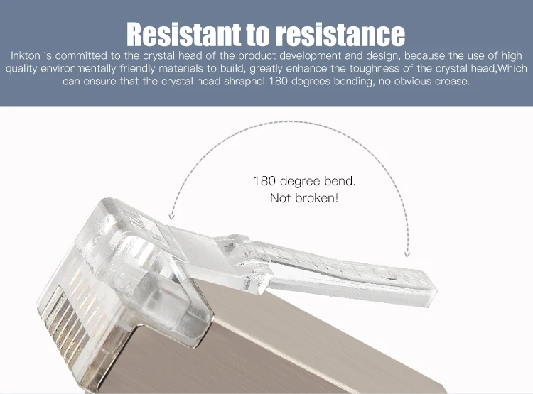 Модульный разъем Cat6 STP RJ45 8P8C для кабеля Ethernet Позолоченный Cat 6 ОБЖИМНАЯ сеть RJ 45