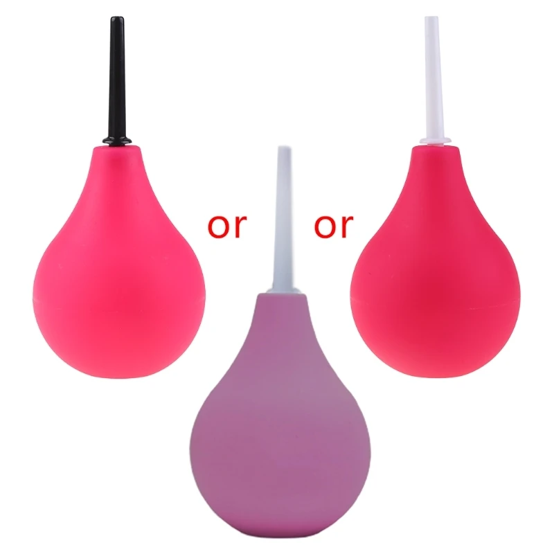 

225 мл розовая Анальная насадка, лампочка для анальной клизмы, средство для очистки женского или мужского здоровья