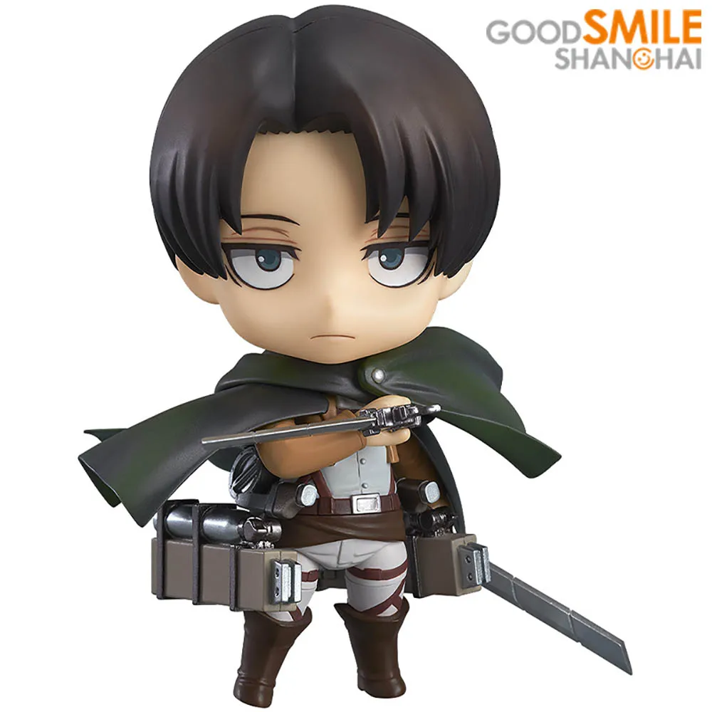 Оригинальная фигурка Nendoroid 390 из игры атака на Титанов с хорошей улыбкой Levi Ackerman