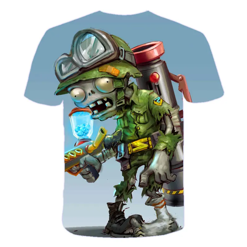 

2021 New Boy T Shirt Cartoon Plants vs. Zombie Girl T Shirt Kids casual T Shirt Fashion casual