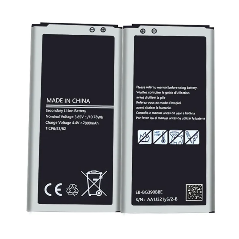 

New Phone Battery for Samsung Galaxy Xcover 4 SM-G390 SM-G390F SM-G390W SM-G390Y EB-BG390BBE Replacement Bateria 2800mAh